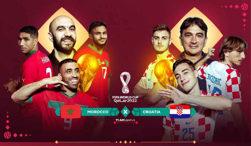 موعد مباراة المغرب وكرواتيا اليوم لتحديد المركز الثالث في كأس العالم 2022